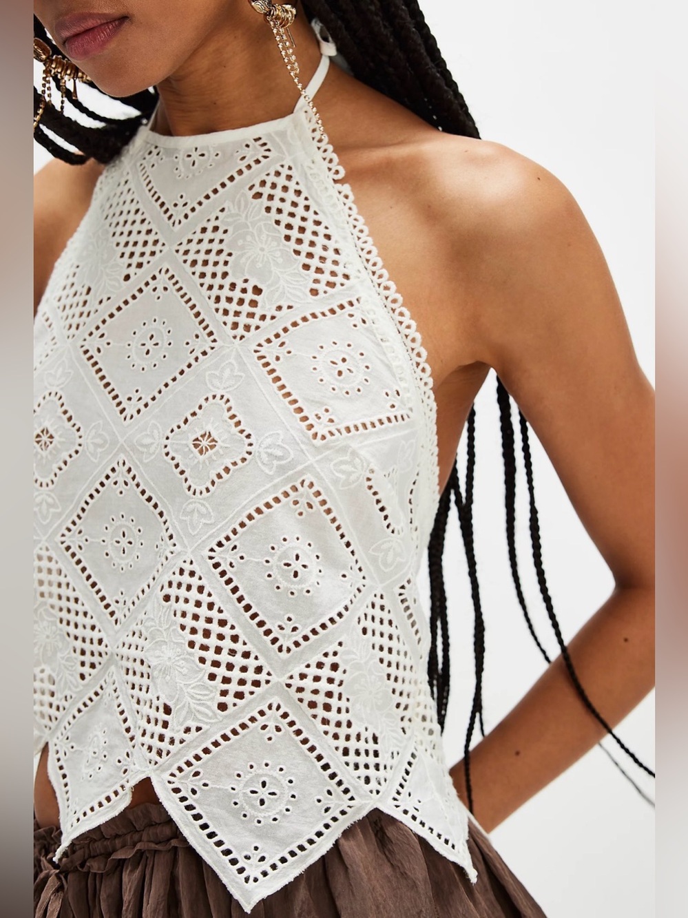 Free people hankie halter top